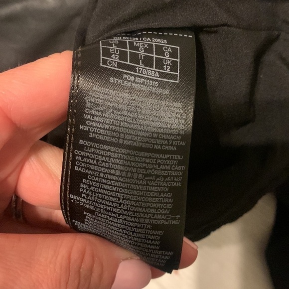 Vegan Leather Jacket blazer Guess size L gold hardware‎ - Picture 3 of 4